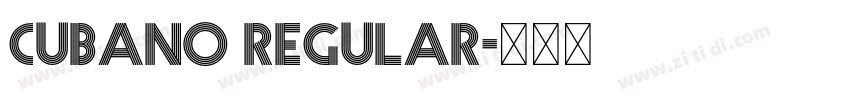 Cubano Regular字体转换